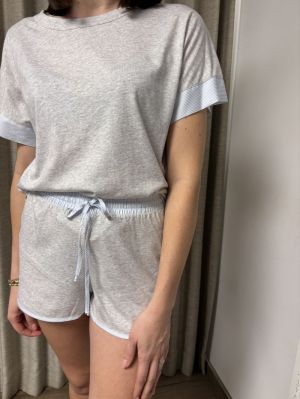KORTE PYJAMA  3539 GRIS CHINE