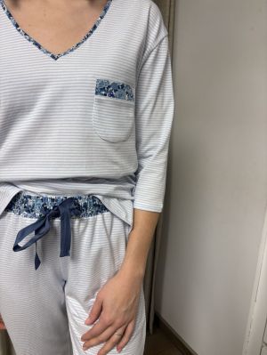 LANGE PYJAMA 0519 CIEL