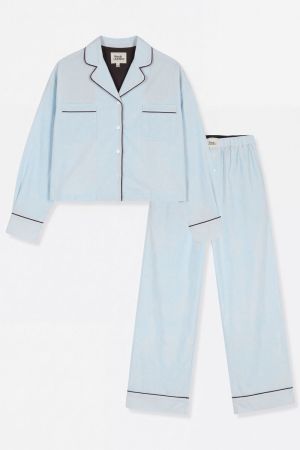 PYJAMA LANG 803 LICHTBLAUW