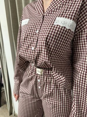 PYJAMA LANG 969 BORDEAUX RU