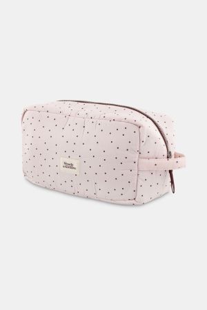 TOILETTASJE 968 ROZE BOLLET